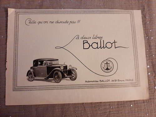 Pub presse ancienne ballot - de,
