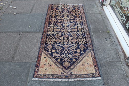 Tapis coursier vintage - coursier, bleu
