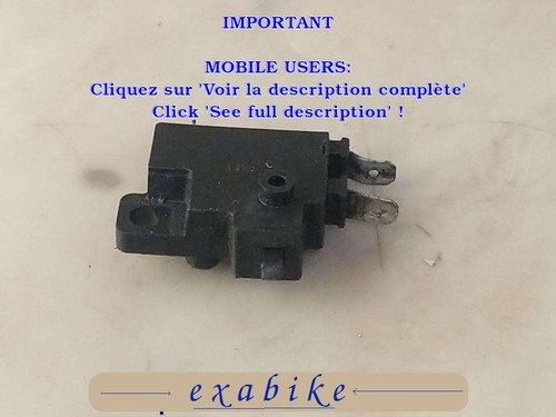 Contacteur frein avant pour - contacteur, de