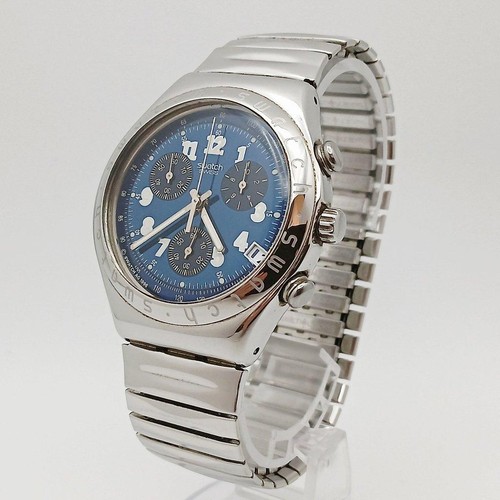 Swatch irony chrono blue - blue, dial