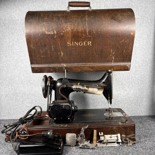 Antique singer sewing machine - sewing,