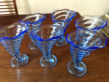 6  Coupes à  glaces  vintages   Bormioli   Rocco