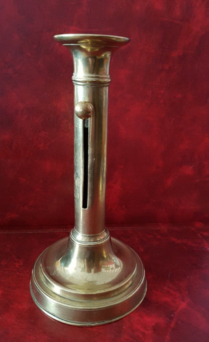 Bougeoir bouton cuivre - à,