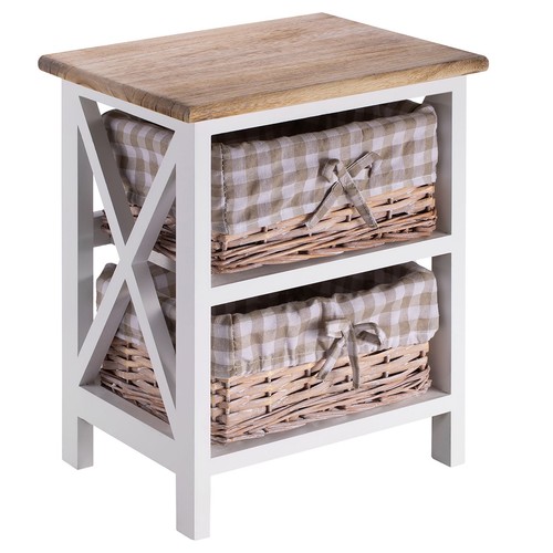 Table chevet nuit paniers - chevet,