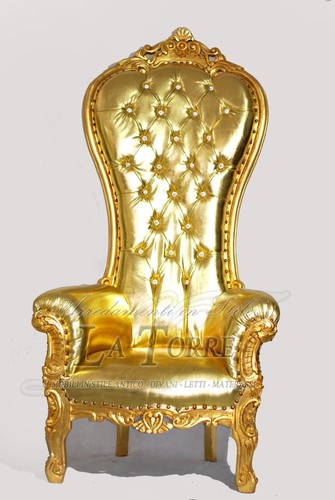 Fauteuil trône style baroque - trône,