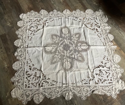 Ancienne nappe broderie - nappe,