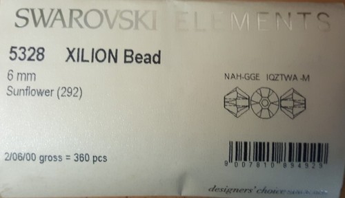 360 perles toupies swarovski - 360,