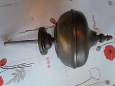 rare ancienne grosse Boule d'escalier rampe ou autre  laiton  dia 11.8 cm