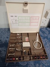 Vtg Bernina 930 931 Accessory Box With Feet Bobbins Other Parts