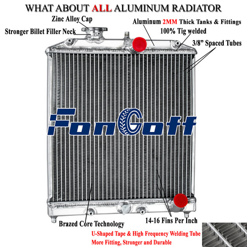 Rangées radiateur pour - 2,