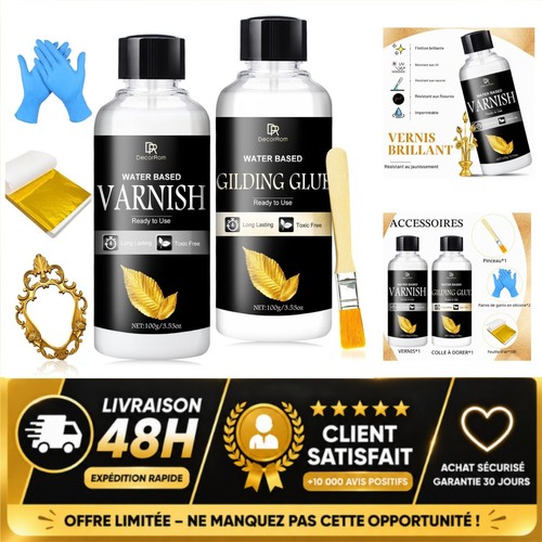 Kit feuille 200ml - feuille, d'or