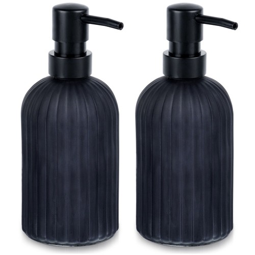 Distributeur savon verre - , noir