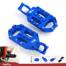 Wide Billet Foot Pegs Footrests For Husqvarna TE150 TE250 TE300 TE300i 2017-2023