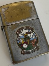 BRIQUET VINTAGE VULCAN USS FORT MADAN LSD 21 VIETNAM NO ZIPPO