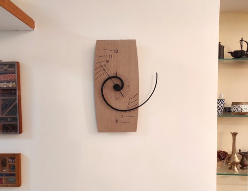 Horloge murale spirale - horloge,