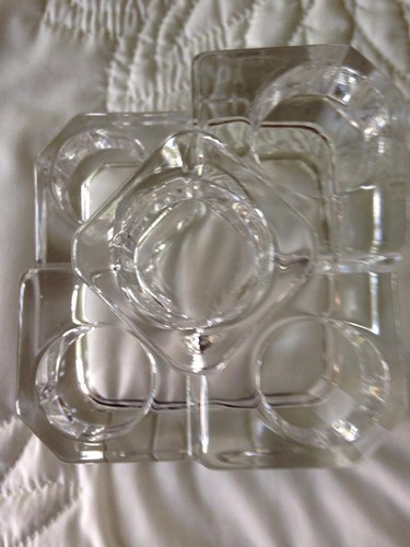 Partylite p7170 crystal - crystal, castle