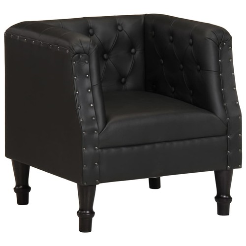 Fauteuil gris cuir - gris, véritable
