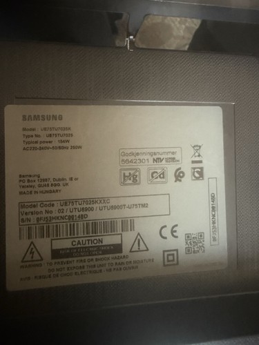Pied samsung ue75tu7025 - samsung,