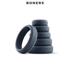 Kit de 6 Anneaux de pénis Larges Cock Ring - BONERS