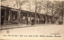 Old postcard Foire de LYON Quai de l'est-Moteurs electriques Mecanique (442676)