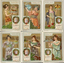 LIEBIG 1904 GERMAN TRADE CARDS SET UNIFICATO #764, FOOD !! G113