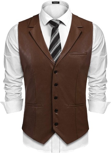 Gilet cuir agneau - gilet, en
