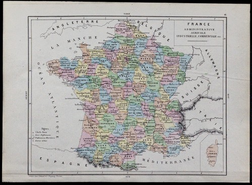 1867 carte géographique - carte,