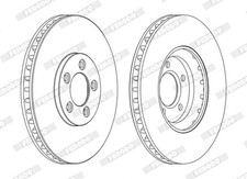 JEU DE 2 DISQUES DE FREIN JAGUAR S-TYPE II 2.7 D,3.0 V6,4.2 V8,2.5 V6,4.0 V8