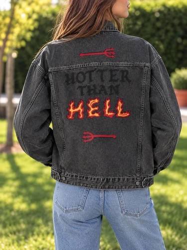 Veste jean bsl noire - en,