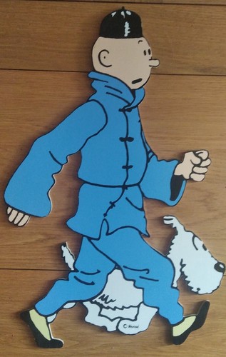 Silhouette tintin le lotus - tintin, ,