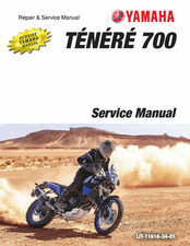 LIT-11616-34-01 Yamaha tenere 700 Service and Repair Manual Comb Bound 2021-2022