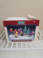 Lemax Village Collection Porcelain Teeter Totter Figure Orig Box Packing  96 VTG