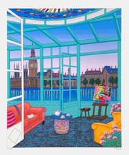 François FANCH LEDAN Veranda Matisse 2000 sérigraphie signée