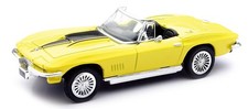 Voiture americaine Chevrolet Corvette 1967 jaune 1/43ème