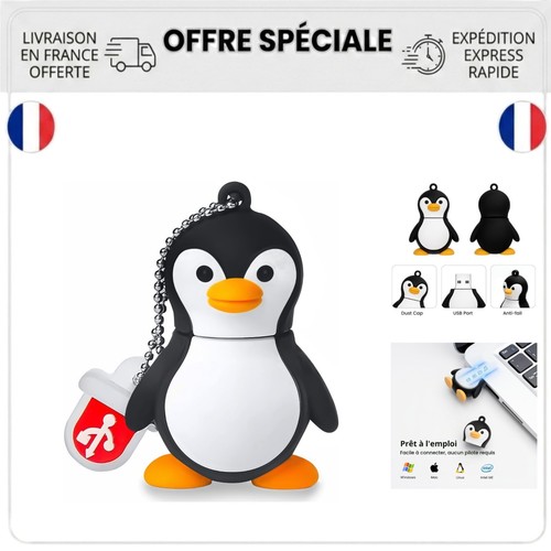 Clé usb pingouin mignon - clé, go