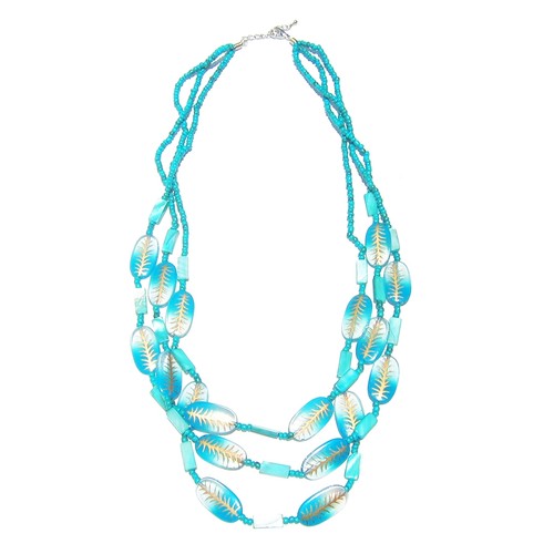 Collier costa avec feuilles - collier,