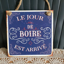 Plaque métal bière, déco