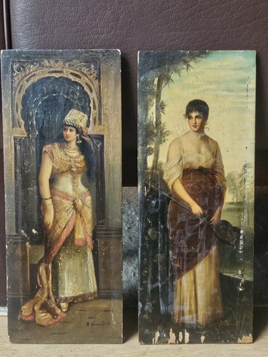Peinture tableau sur bois - peinture,