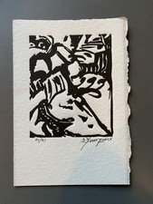 lithographie sérigraphie noir