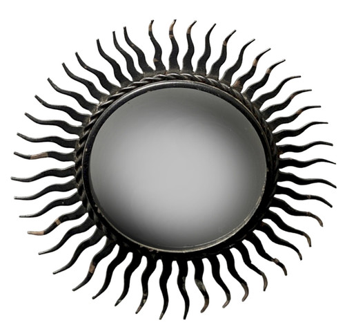 Petit miroir soleil fer - miroir, en