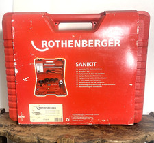 Rothenberger 70614 Barely Used Threading plumbing kit 9 pc wrench pipe cutter