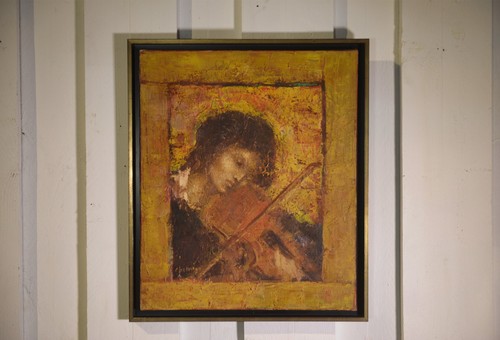 Tableau huile sur toile - , "femme