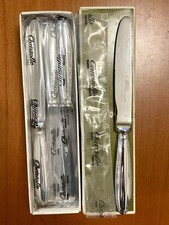 christofle rubans croisés ,12 Couteaux Neufs Blister ,entremet Fromage 19,5 Cm