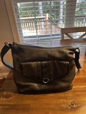 Great American Leather Works Gray Purse - 100% Cow Hide Leather Exterior