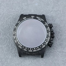 4130 Movement Carbon Fiber Case 38mm Carbon Fiber Bezel Sapphire Glass Multi-fun