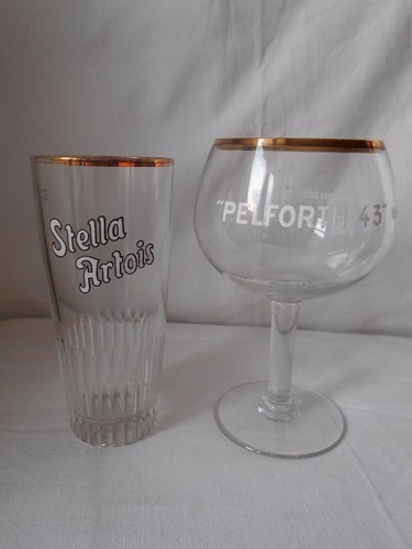 Verres biere emailles rare - a,