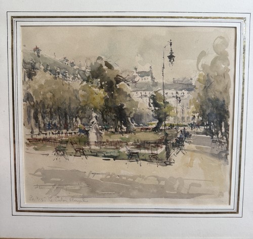 Aquarelle paris le salon - aquarelle,