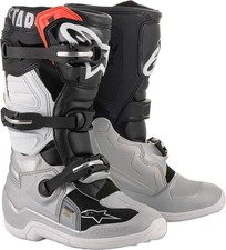 Bottes Alpinestars Tech 7S Jeunesse 4 Noir/Argent/Blanc/Or 2015017-1829-4