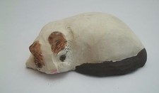 chat figurine en bois