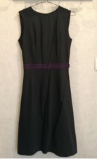 Robe droite noir et violet